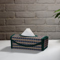 Green Madur Grass Tissue Box