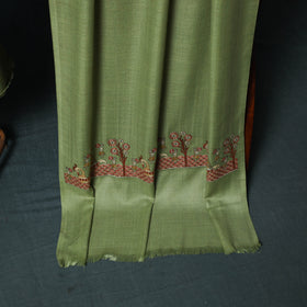 3pc Heavy Embroidered Wool Unstitched Dress Material Suit Set 32