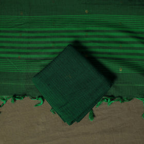 Dharwad Woven Cotton 3pc Unstitched Dress Material Suit Set 28