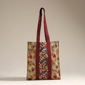 Handpainted Kalamkari Natural Dyed Cotton Shoulder Bag 