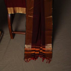 Dharwad Cotton 3pc Plain Unstitched Dress Material Suit Set with Zari Border 27