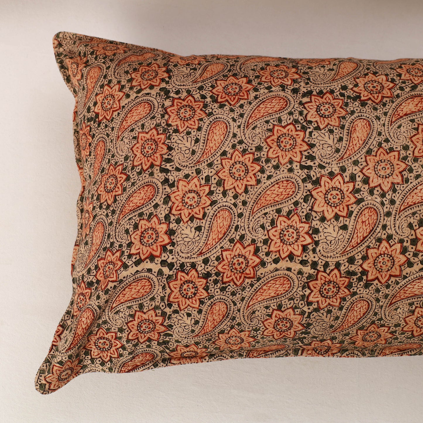 Set of 2 Kalamkari Block Print Cotton Pillow Covers 38