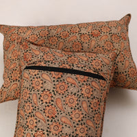 Set of 2 Kalamkari Block Print Cotton Pillow Covers 38