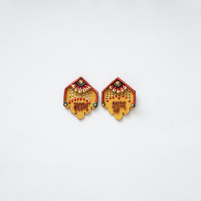 Festive handpainted wooden subh labh 29 - handcrafted