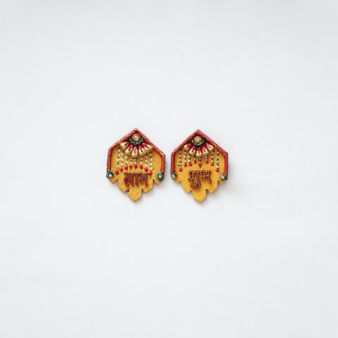 Festive handpainted wooden subh labh 29 - handcrafted