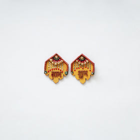 Festive handpainted wooden subh labh 29 - handcrafted