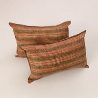 Set of 2 Kalamkari Block Print Cotton Pillow Covers 39