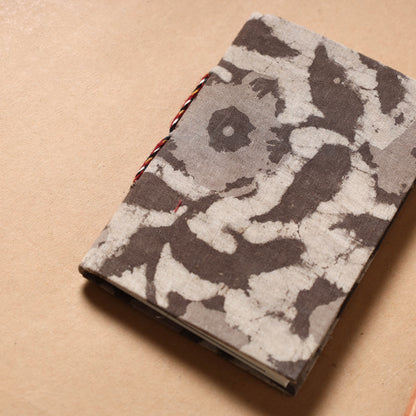Bagru Fabric Cover Handmade Paper Notebook (5 x 3.5 in)