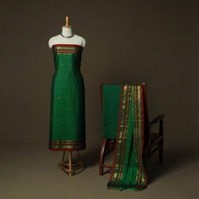 Dharwad Woven Cotton 3pc Unstitched Dress Material Suit Set 31