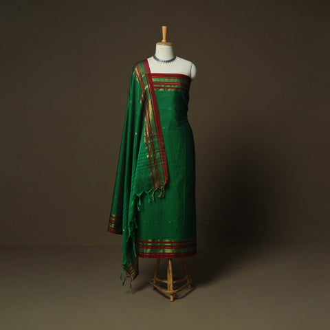 Dharwad Woven Cotton 3pc Unstitched Dress Material Suit Set 31