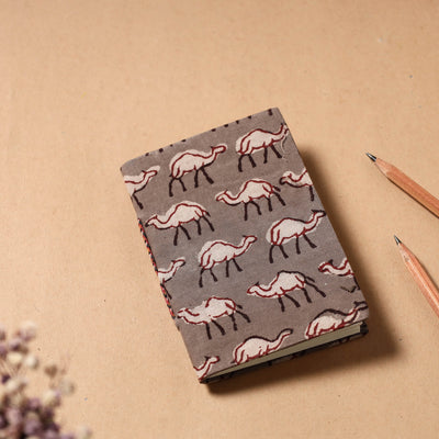 Bindaas Fabric Cover Handmade Paper Notebook (5 x 3.5 in)