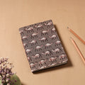 Brown - Bindaas Fabric Cover Handmade Paper Notebook (7 x 5 in)