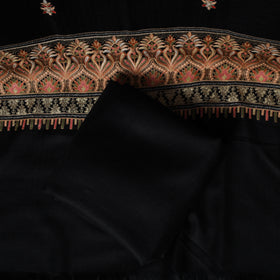 3pc Heavy Chain Stitch Embroidered Wool Unstitched Dress Material Suit Set 39