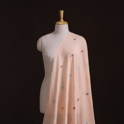 Phulia Jamdani Buti Pure Handloom Cotton Fabric (Count 92/92) 03