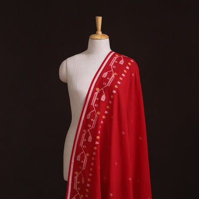 Phulia Jamdani Buti Pure Handloom Cotton Fabric (Count 92/60) 07