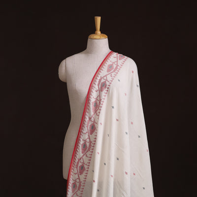 Phulia Jamdani Buti Pure Handloom Cotton Fabric (Count 92/60) 09