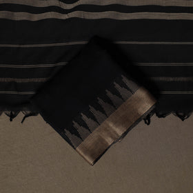 Dharwad Cotton 3pc Plain Unstitched Dress Material Suit Set with Woven Border 37