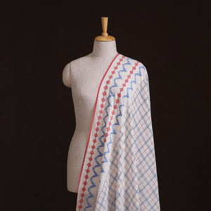 Phulia Jamdani Buti Pure Handloom Cotton Fabric (Count 84/84) 14