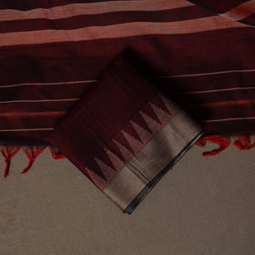 Dharwad Cotton 3pc Plain Unstitched Dress Material Suit Set with Woven Border 38