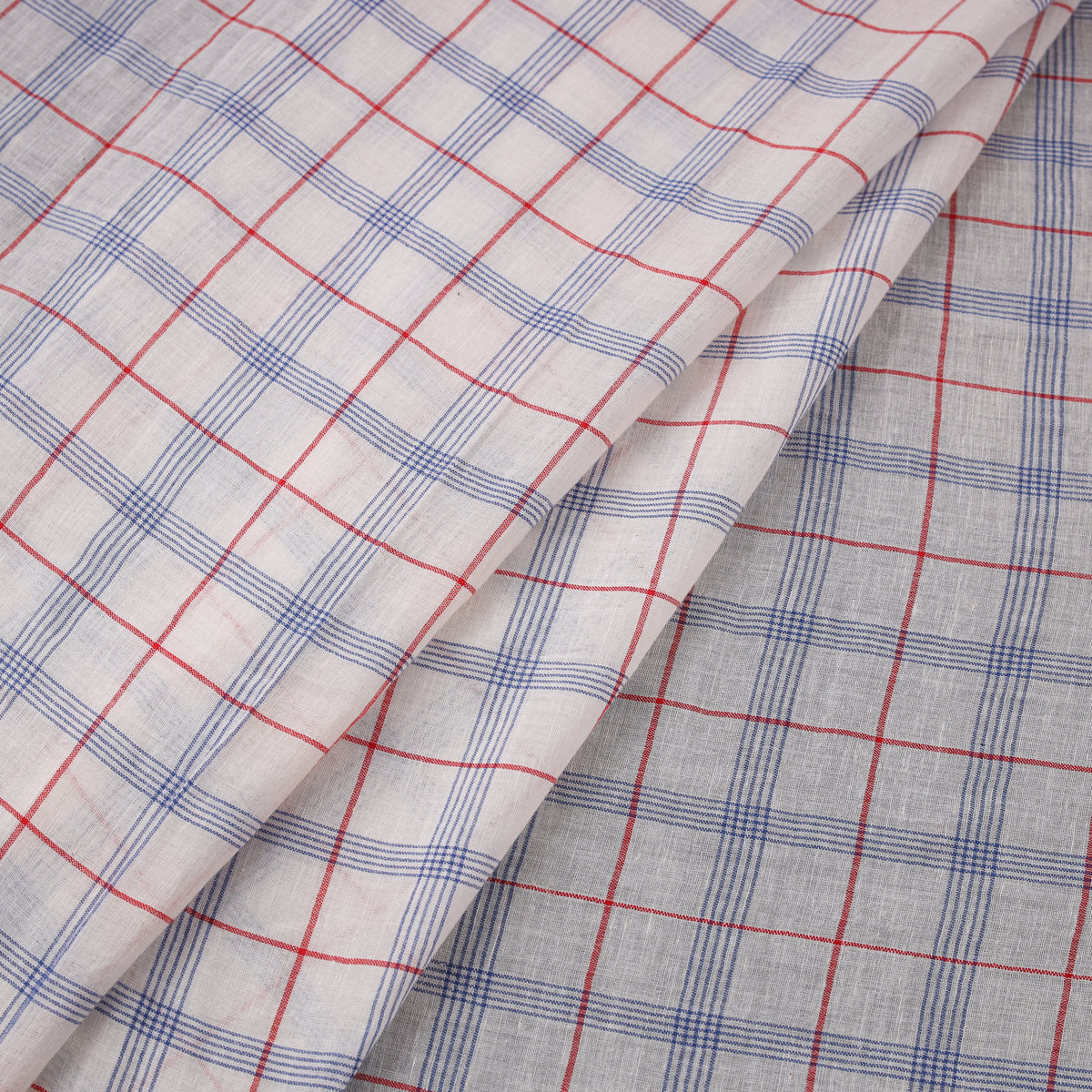 Phulia Jamdani Buti Pure Handloom Cotton Fabric (Count 84/84) 14