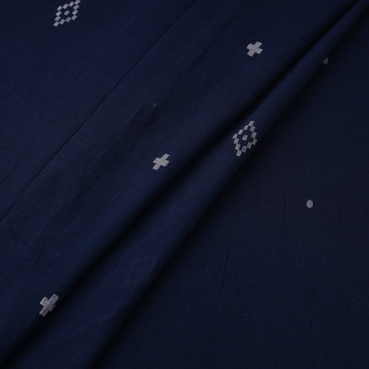 Phulia Jamdani Buti Pure Handloom Cotton Fabric (Count 84/84) 13