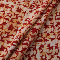 Red - Pure Cotton Kutch Batik Print Fabric 27