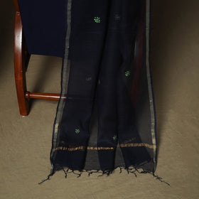 Plain Kota Doria Cotton Embroidered 3pc Unstitched Dress Material Suit Set 16