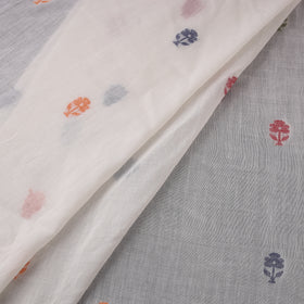 Phulia Jamdani Buti Pure Handloom Cotton Fabric (Count 92/60) 10