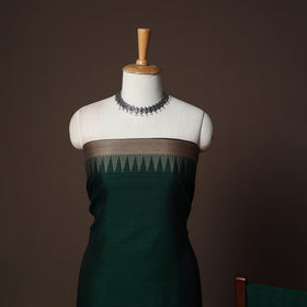 Dharwad Cotton 3pc Plain Unstitched Dress Material Suit Set with Woven Border 41