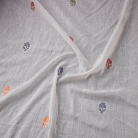 Phulia Jamdani Buti Pure Handloom Cotton Fabric (Count 92/60) 10