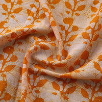 Orange - Pure Cotton Kutch Batik Print Fabric 30