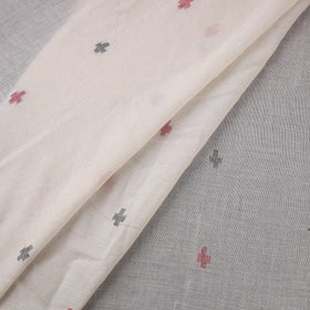 Phulia Jamdani Buti Pure Handloom Cotton Fabric (Count 92/60) 09