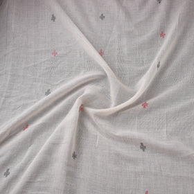Phulia Jamdani Buti Pure Handloom Cotton Fabric (Count 92/60) 09