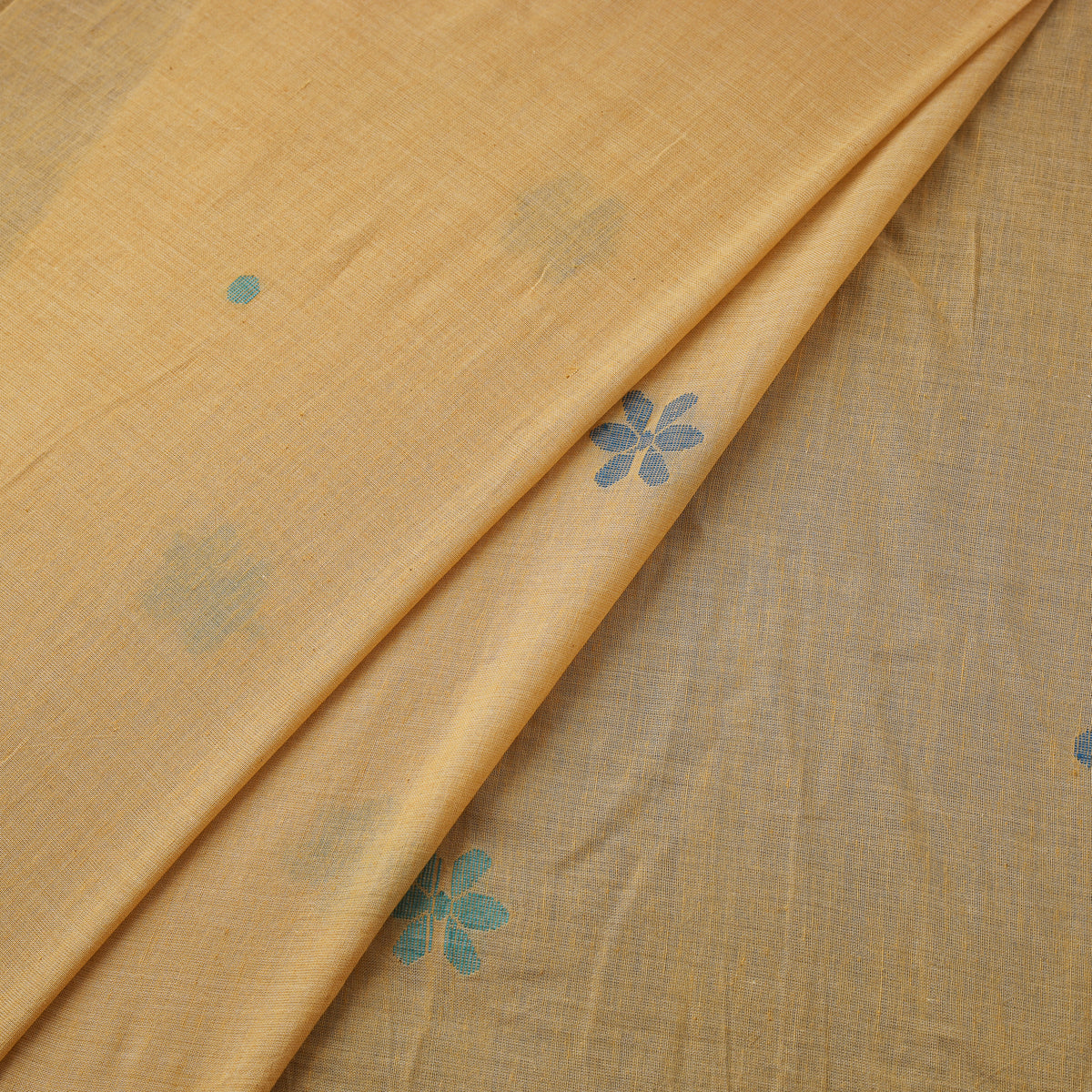 Phulia Jamdani Buti Pure Handloom Cotton Fabric (Count 92/92) 04