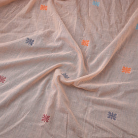 Phulia Jamdani Buti Pure Handloom Cotton Fabric (Count 92/92) 03