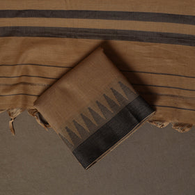 Dharwad Cotton 3pc Plain Unstitched Dress Material Suit Set with Woven Border 45