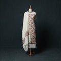 3pc Heavy Embroidered Wool Unstitched Dress Material Suit Set 51