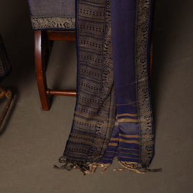 Dharwad Cotton 3pc Plain Unstitched Dress Material Suit Set with Woven Border 48