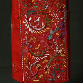 Bengal Nakshi Kantha Hand Embroidered Cotton Unstitched Kurta Material (2.7M) 01