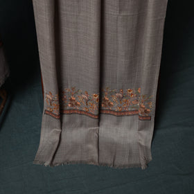3pc Heavy Embroidered Wool Unstitched Dress Material Suit Set 53