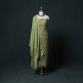3pc Heavy Embroidered Wool Unstitched Dress Material Suit Set 57