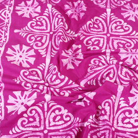 Buy Pink Hand Batik Print Bed Sheet Online at iTokri.com