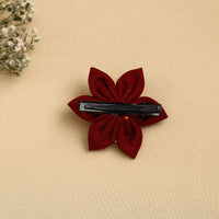 Handmade Fabric Flower Hair Clip 35