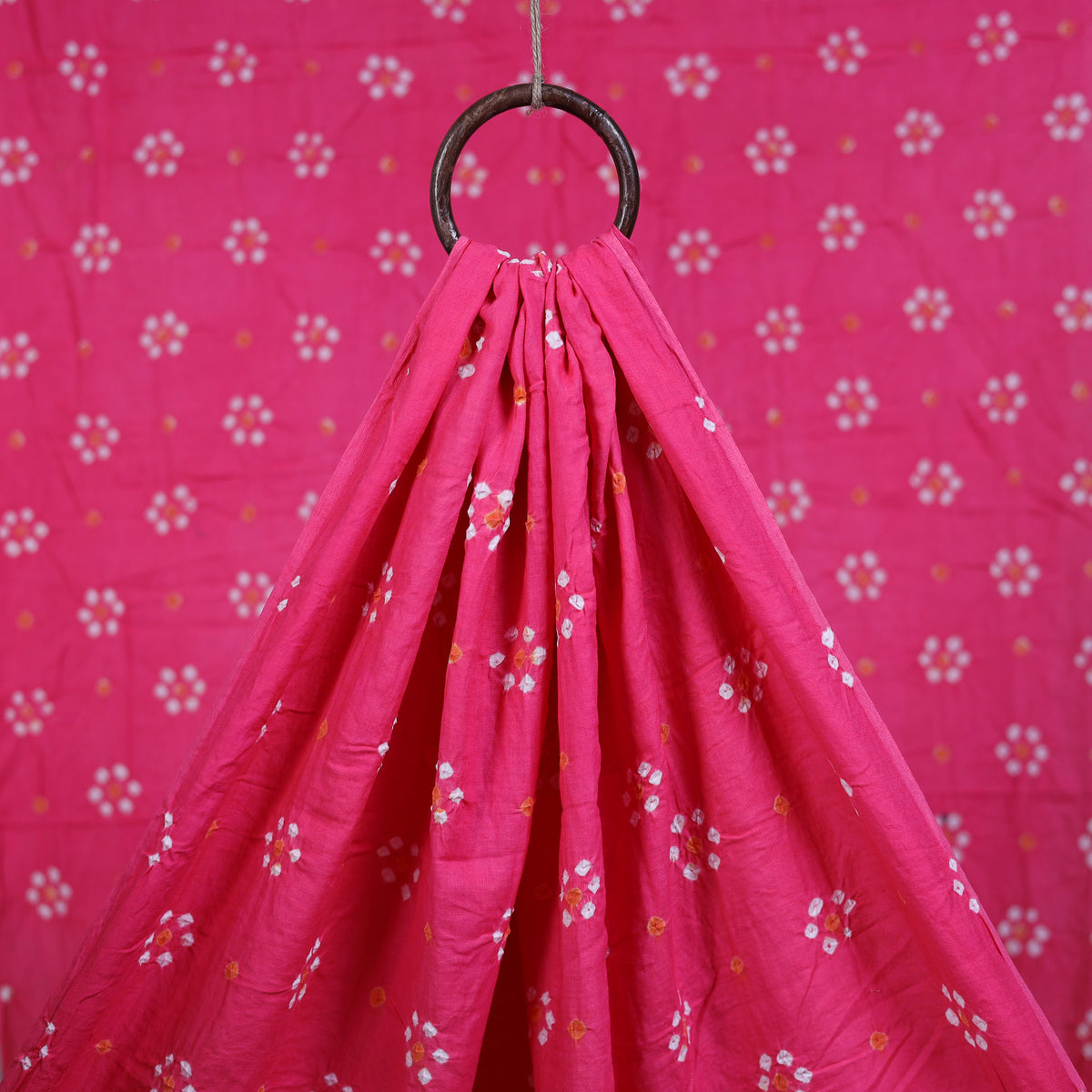 Kutch Bandhani Tie-Dye Cotton Fabric 11