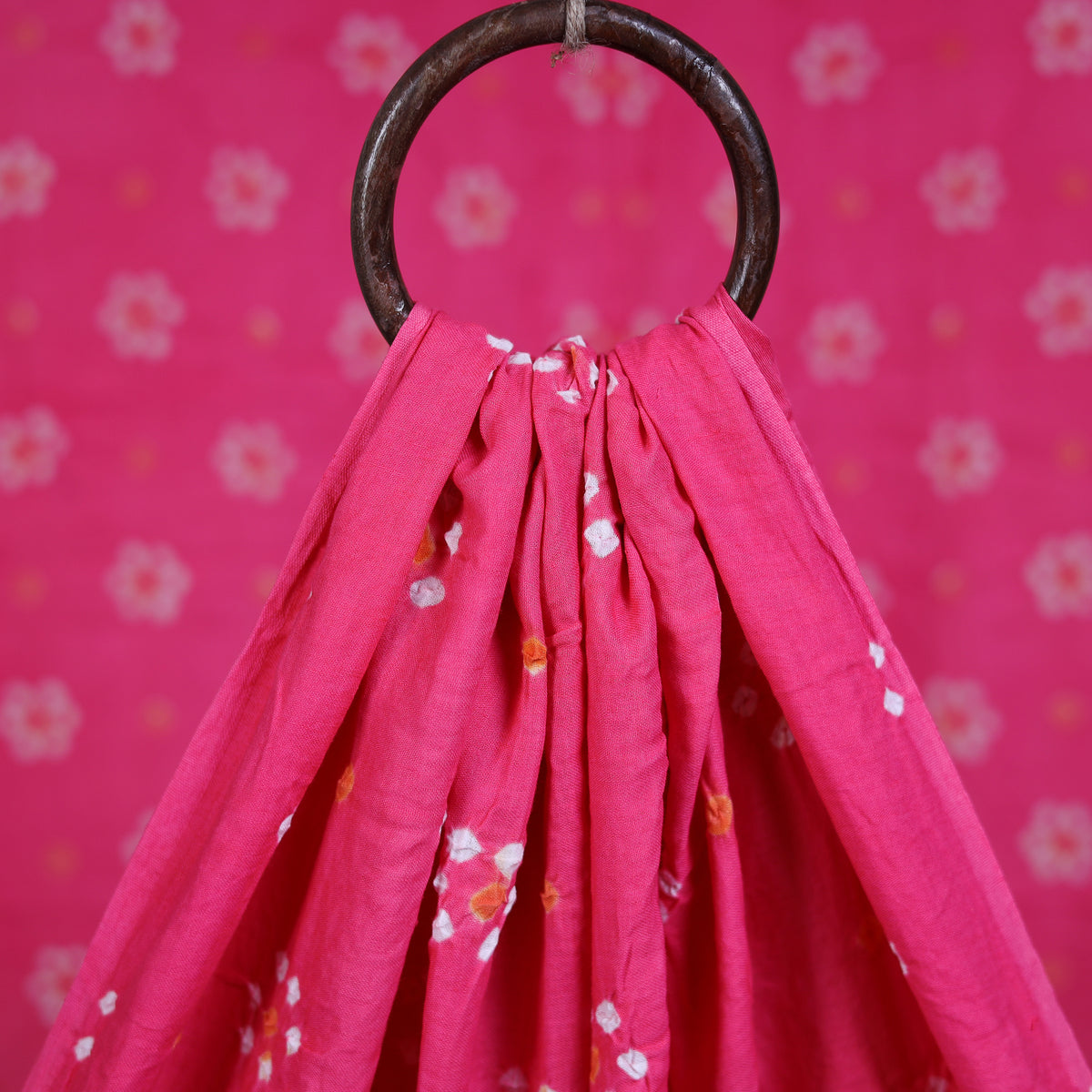 Kutch Bandhani Tie-Dye Cotton Fabric 11