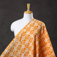 Orange - Pure Cotton Kutch Batik Print Fabric 30