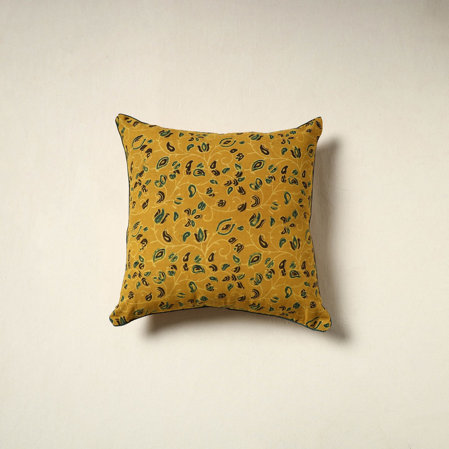 Ajrakh Hand Block Print Cushion Cover (16 x 16 in) 17