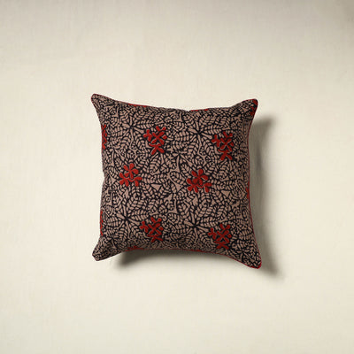 Ajrakh Hand Block Print Cushion Cover (16 x 16 in) 21