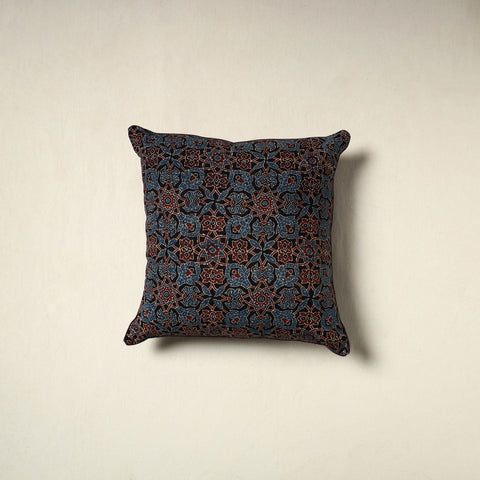 Ajrakh Hand Block Print Cushion Cover (16 x 16 in) 24