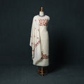 3pc Embroidered Wool Unstitched Dress Material Suit Set 78